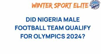 Nigeria’s Quest: Will the Men’s Football Team Secure Olympic 2024 Spot?