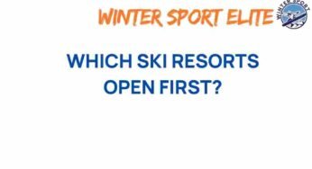 Discover the Ski Resorts That Open First Each Season